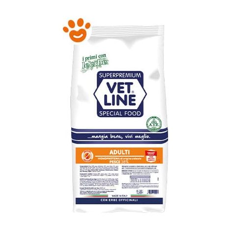 Vet Line Dog Adulti Pesce Taglia Piccola - Sacco 12,5 Kg -