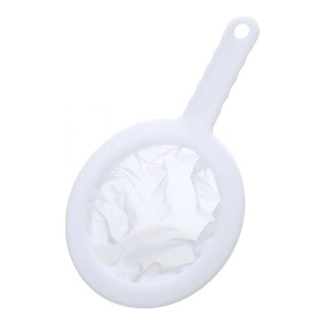 2 Pièces Passoire à Mailles Fines Passoire à Yaourt en Maille de Nylon Passoire en Plastique à Mailles Ultra Fines Mini Passoire à Jus Passoire à Miel Blanc avec Poignée pour Lait Soja Vin (1/5)
