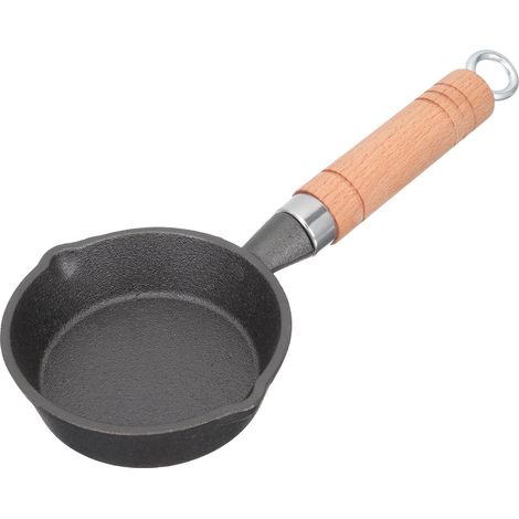 Poêle À Oeufs - Poêle En Fonte Petite Taille 25 X 3 Cm - Antiadhésive Pour Cuisinière À Gaz Et Induction - Usage Cuisine Maison Et Restaurant - 1 Pièce (1/5)