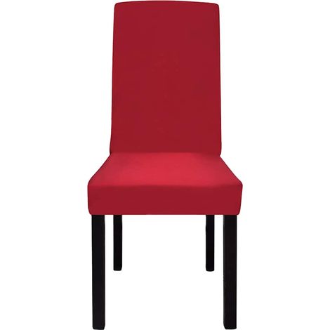 Maison Exclusive - Coprisedie Elasticizzate Dritte 6 pz Bordò (1/5)