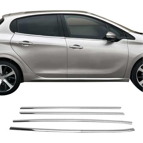 Garniture de Fenêtre pour Peugeot 208 HB 2012-2019 Acier Inox 4Pcs