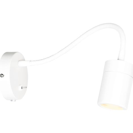 Mexlite - lampada da parete - Upround - bianco - metallo acciaio