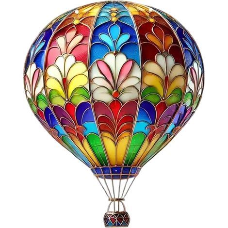 Solarlaterne im Heißluftballon-Design – LED-Flackerflamme – IP44 wasserdicht – Für Garten, Hof, Terrasse und Einfahrt – 1 Stück (1/5)