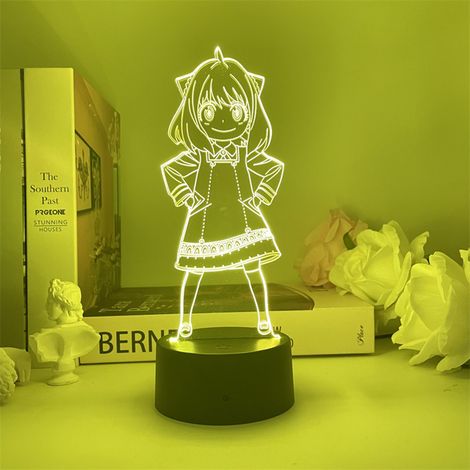 Veilleuse LED Anime 3D, lampe de chevet à personnage, USB, 7 couleurs, cadeau idéal pour les enfants et les fans. (1/5)
