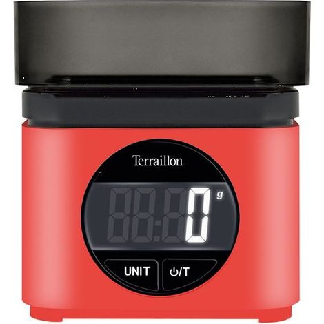 báscula de cocina electrónica 5kg-1g roja - BA22MYTHIC70SROUGE - Terraillon - (1/3)