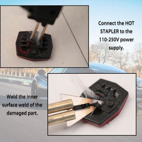 Machine de réparation de pare-chocs de voiture, Machines à souder le plastique, agrafeuses à chaud, 50W (1/5)
