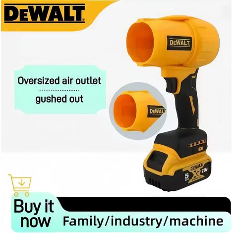DEWALT DW317 Souffleur sans fil 18V XR, grande sortie d’air, corps seul sans batterie ni chargeur, nettoyage feuilles jardin terrasse (1/5)