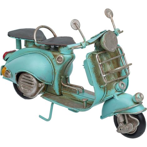 Moto de metal azul 17x7.5x11.5 (1/5)
