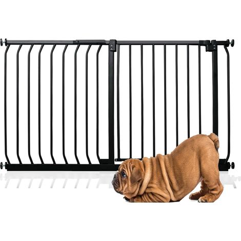 Bettacare Elite Pressure Dog Gate, 116cm - 125cm, Matt Black, Pressure Fit Pet Gate for Dog and Puppy