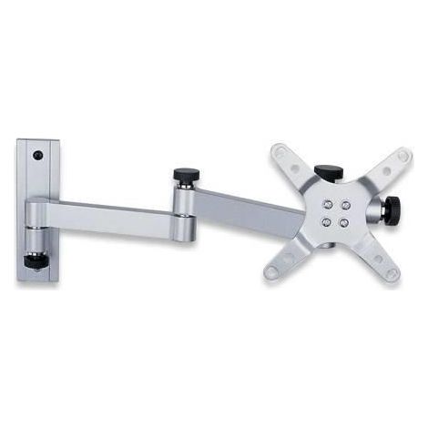 Supporto a Parete Techly per TV LCD 13-30 pollici, inclinabile con 3 snodi, lunghezza estesa, modello ICA-LCD-104, colore argento (1/5)
