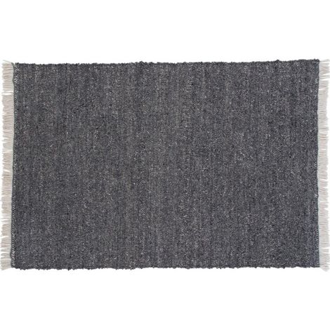 Tapis Déco en Laine "Betina" 160x230cm Gris (1/5)