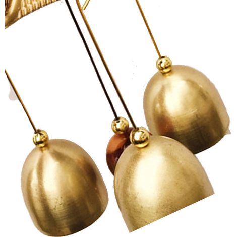 Carillon éolien rétro en alliage avec motifs Pixiu et Qilin, décoration de bon augure pour les zones touristiques et les magasins, pendentif cloche en métal, un trésor pour éloigner les mauvais esprit