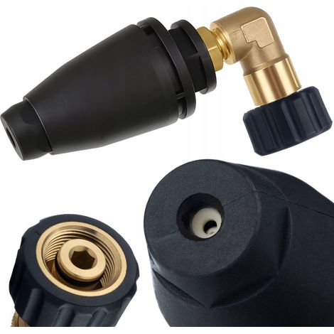 Ugello Rotante Angolare 90° – Compatibile con Idropulitrici Kärcher Bosch GHP  M22 Filettatura Interna  Pressione Max 150 Bar