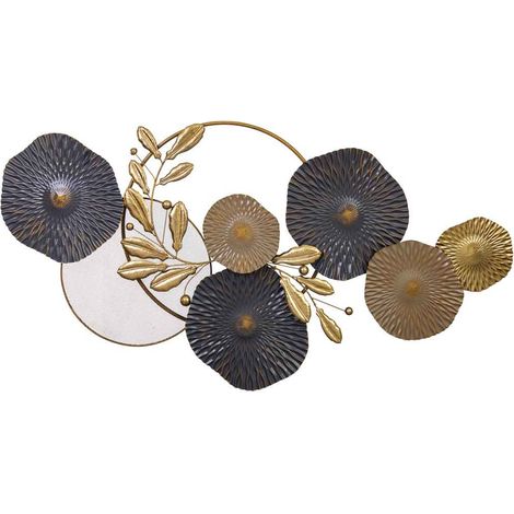 Mural decorativo de pared de metal 130,2x66,7x7,0 (1/5)
