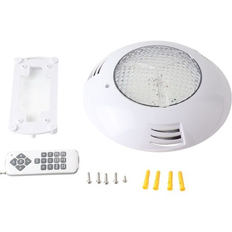 IP68 RGB LED underwater light, waterproof, wall-mounted with remote control, for swimming pools (1/5)