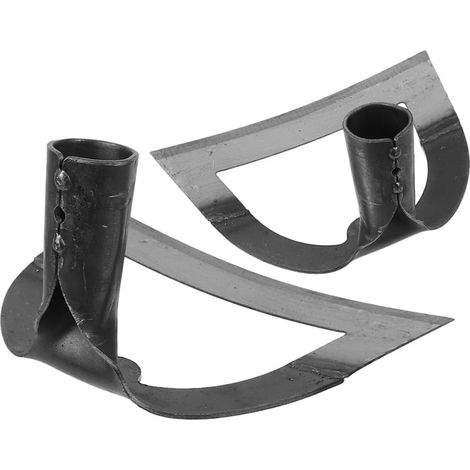2 Pièces Houe Creuse Acier Manganèse pour Jardinage Désherbage et Ameublissement Sol Outil Polyvalent pour Potager et Exploitation Agricole (1/5)
