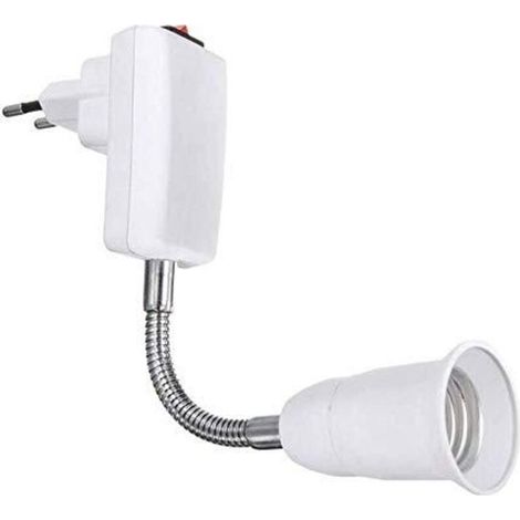 E27 Socket with Switch for Kitchen Wall Light, AC 220V, E27 Wall Light Holder, Wireless Wall Spotlight for Reading Lamp, Garage Light (Bulb Not Included) (1/5)