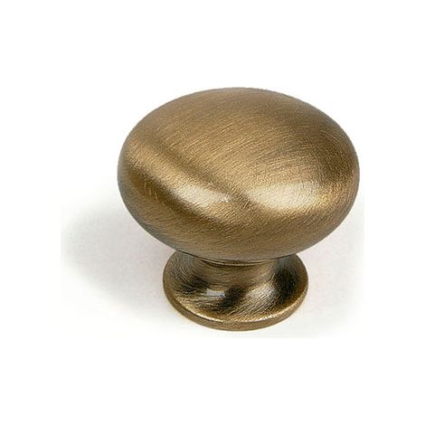 Pomo de latón con acabado cuero viejo, dimensiones:30x30x25mm y Ø: 30mm - (1/5)