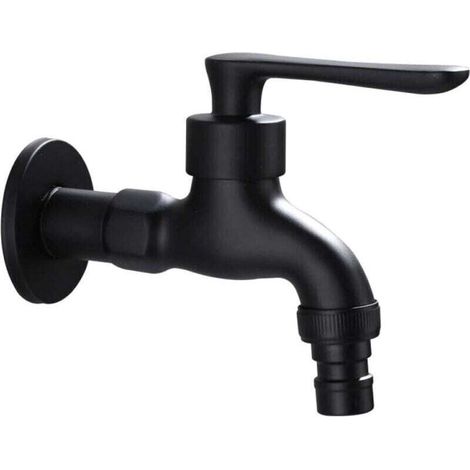 Robinet de jardin extérieur rétro à eau froide avec interface à levier unique (entrée et sortie 1/2 po) 1 adaptateur (3/4 po) (1/4)
