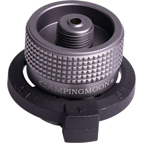 Adaptateur de conversion verrouillable, pour bouteilles à embout / cartouche de gaz butane / cartouche de gaz à visser / cartouche à valve Lindal (Z11) (1/4)