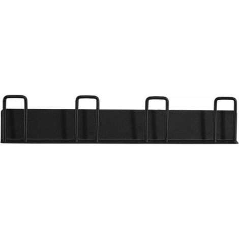 Porte-tasses mural, sans perçage, crochets porte-tasses à café, convient aux cuisines, salons et bureaux, organisateur de tasses élégant et pratique (noir).-DOU