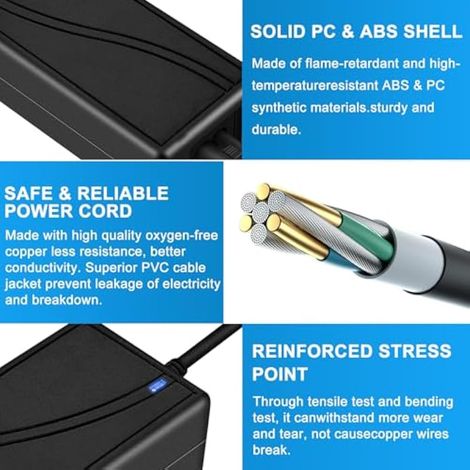 Bloc d'alimentation 12 V 6 A AC Adaptateur DC: Bloc d'alimentation 12 V Transformateur LED Adaptateur 72 W pour Bandes Lumineuses LED Moniteurs TV Amplificateur Système de caméra Euro 5,5×2,5/2,1mm (1/3)