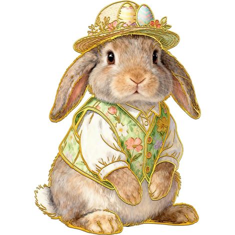 Autocollant mignon pour abattant de WC - Motif lapin de Pâques - Pour la maison, la buanderie, la fenêtre, la porte, les réunions de vacances (1/5)