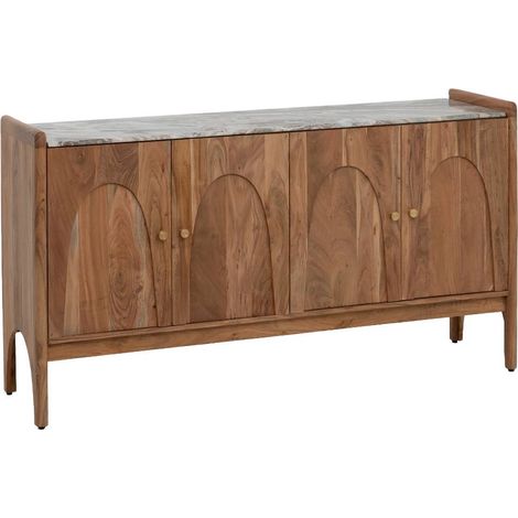 Buffet en marbre et bois d'acacia Calix (1/5)