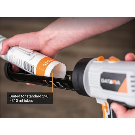 Batavia Maxxpush 6V Caulking Gun with LED (powered by 4 x AA batteries) (1/5)