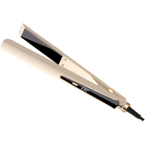 Norme européenne, Fer à lisser, contrôle multi-température, fer à friser double usage anti-brûlure, fer à friser à ions négatifs Kaki,