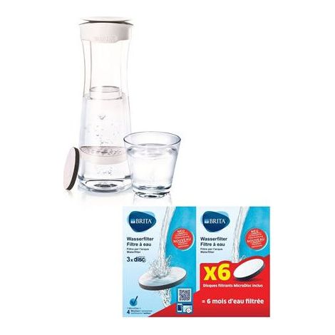 Brita Carafe et Bouteille Filtrante Gris 2,4 Litres (1/3)