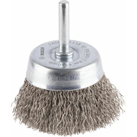 Brosse boisseau PRO Stainless Steel clean 60 x 0,30 mm tige droite - 2608622118 (1/5)