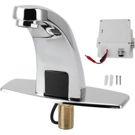 Robinet à Capteur Multifonctionnel, Détection Infrarouge, Haute sensibilité, Mains Libres, économie D'énergie, Capteur Automatique, Alliage de Salle de Bains, Type DC (1/5)