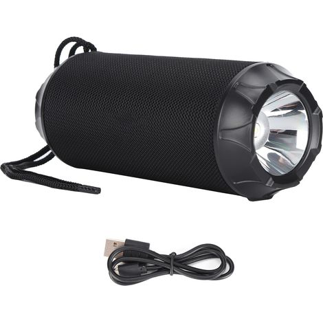 Enceinte Bluetooth sans fil AK-115S avec lampe torche LED et radio FM portable