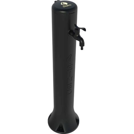 Fuente De Jardín Sined Tritone En Hdpe Con Disposición Para Enchufes Rápidos Negra Altura 100 Cm Fabricada En Hdpe