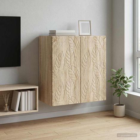 vidaXL Armoire Murale Chêne Sonoma 59 x 31 x 60 cm Bois d'ingénierie
