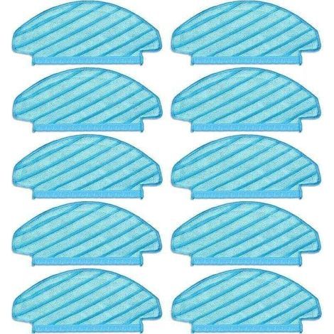 Garden Future(10 Pièces) N10 Tampons de Vadrouille Lavables et réutilisables , XU,pour Aspirateur ECOVACS DEEBOT OZMO N10/ N10 Plus/ T8/ T8+/ T8 AIV - KZQ (1/4)