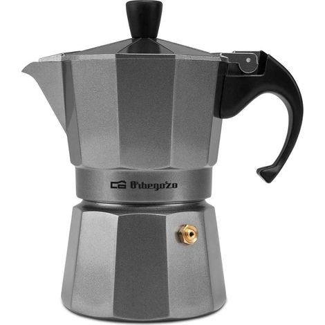 Cafetera Italiana Orbegozo KFS 320 3 Tazas Aluminio Plata Tradicional (1/5)