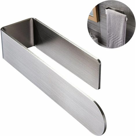 Toallero Taozun - Toallero de baño autoadhesivo para pared, acero inoxidable SUS 304 cepillado