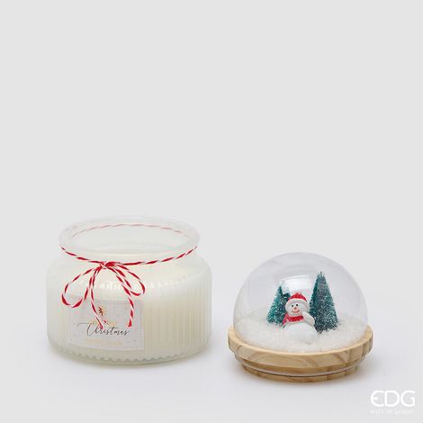 EDG Enzo De Gasperi Candela Natalizia Cupola Profumata White Musk H12,5 cm – Decorazione di Natale (1/3)