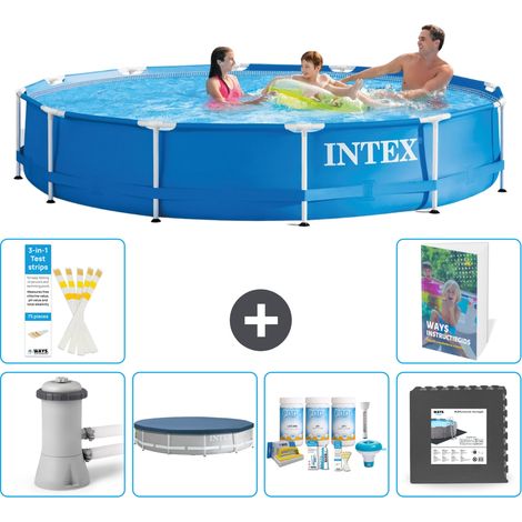Frame Pool Rund - 366x76 cm - 7-teilig S238