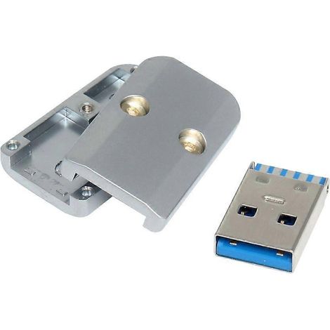 USB 3.0 Typ A Stecker, Lötanschluss, Gehäuse aus Aluminiumlegierung (1/4)