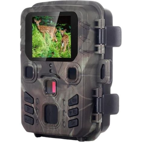 Caméra Faune Sauvage Mini Caméra De Suivi Des Sentiers 4K HD 20mp 1080P, Vision Nocturne Infrarouge, Piège Chasse Activé Par Le Mouvement, Jeu En Plein Air, Étanche IP66, For La Faune Fiable Précise (1/5)