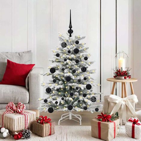 Künstlicher klappbarer Weihnachtsbaum Weiß 120 cm PE und PVC