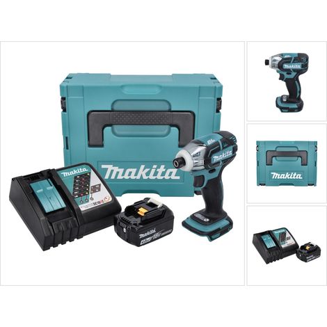 Makita DTS 141 RM1J Akku Impulsschrauber 18 V 40 Nm 1/4" Brushless + 1x Akku 4,0 Ah + Ladegerät + Makpac