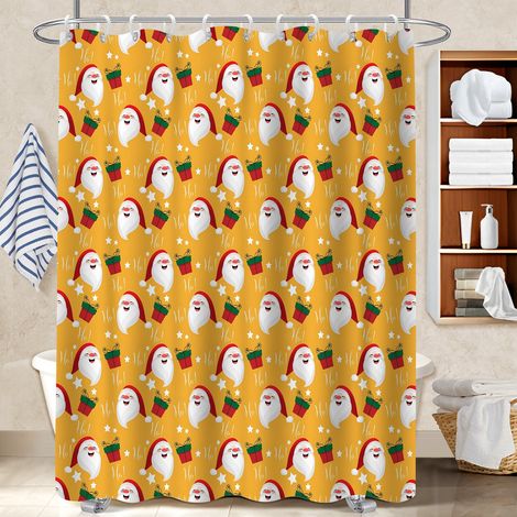 Voile de douche polyester 180x180 esthétique bâche de douche pour maison de campagne (1/5)