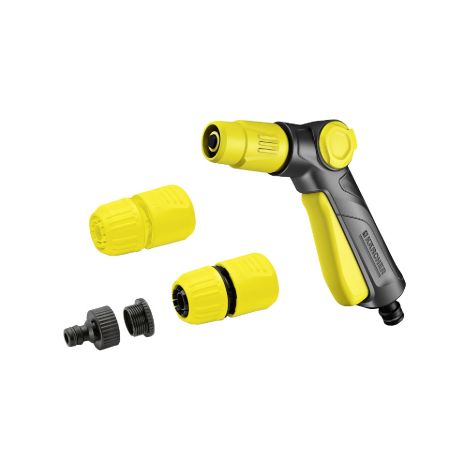 Karcher Art.2.645.289 4 pie'ces douille de robinet pour pistolet a' eau 3/4" - 1/2" raccord universel plus et raccord universel aquastop pour l'irrigation de jardin