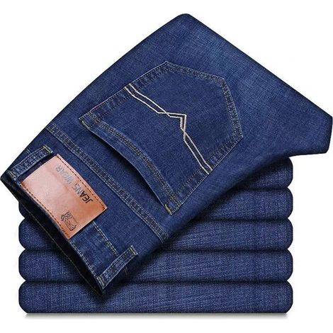 Jean Homme - Coton 98% Elasthanne 2% - Coupe Droite Travail Quotidien - Taille 46 A 60 (1/5)