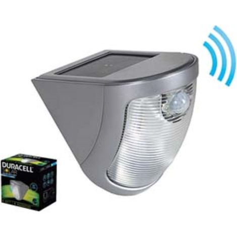 Proiettore solare led con sensore - mm.110x156x160h. - 90 lumen Duracell lighting
