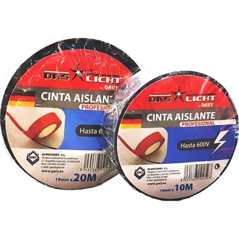 Cinta aislante Gary negra 25mm 25m  Oferta exclusiva (1/2)